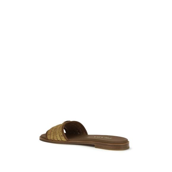 Prada Brown Raffia Women's Slippers - Picture 3 of 4